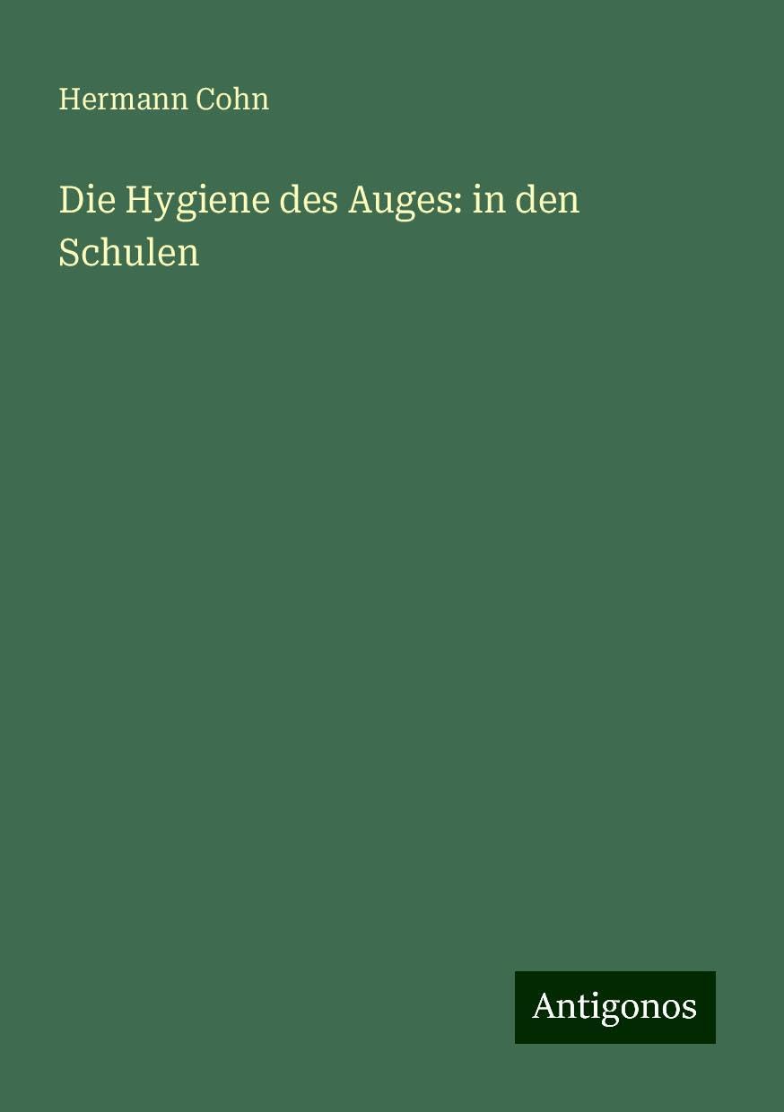 Die Hygiene des Auges: in den Schulen