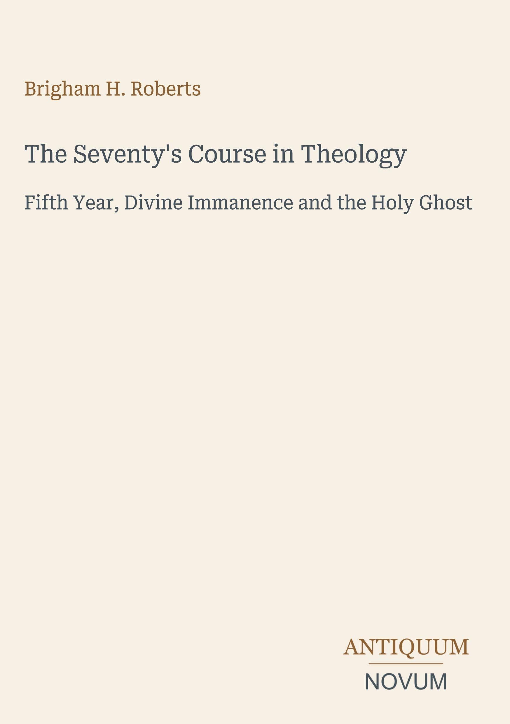 The Seventy's Course in Theology