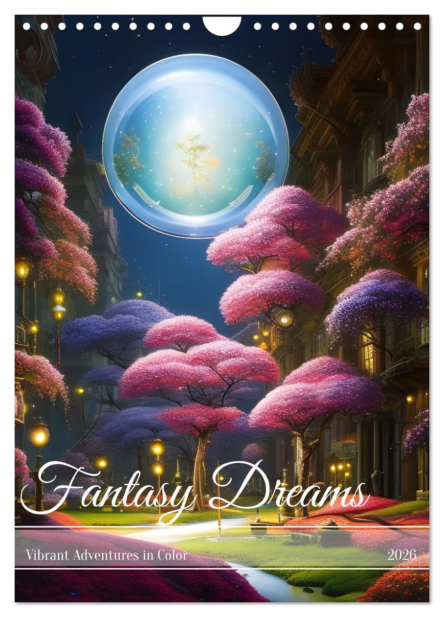 Fantasy Dreams (Wall Calendar 2026 DIN A4 portrait), CALVENDO 12 Month Wall Calendar: Vibrant Adventures in Color
