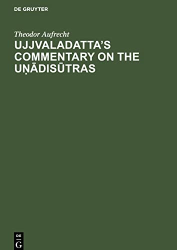 Ujjvaladatta's commentary on the Uṇādisūtras