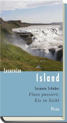 Lesereise Island. Fluss passiert, Eis in Sicht