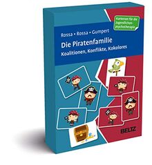 Die Piratenfamilie. Koalitionen, Konflikte, Kokolores: 140 Karten für die therapeutische und pädagogische Arbeit mit Kindern. Mit 20-seitigem Booklet ... 5,9 x 9,2 cm (Beltz Therapiekarten)