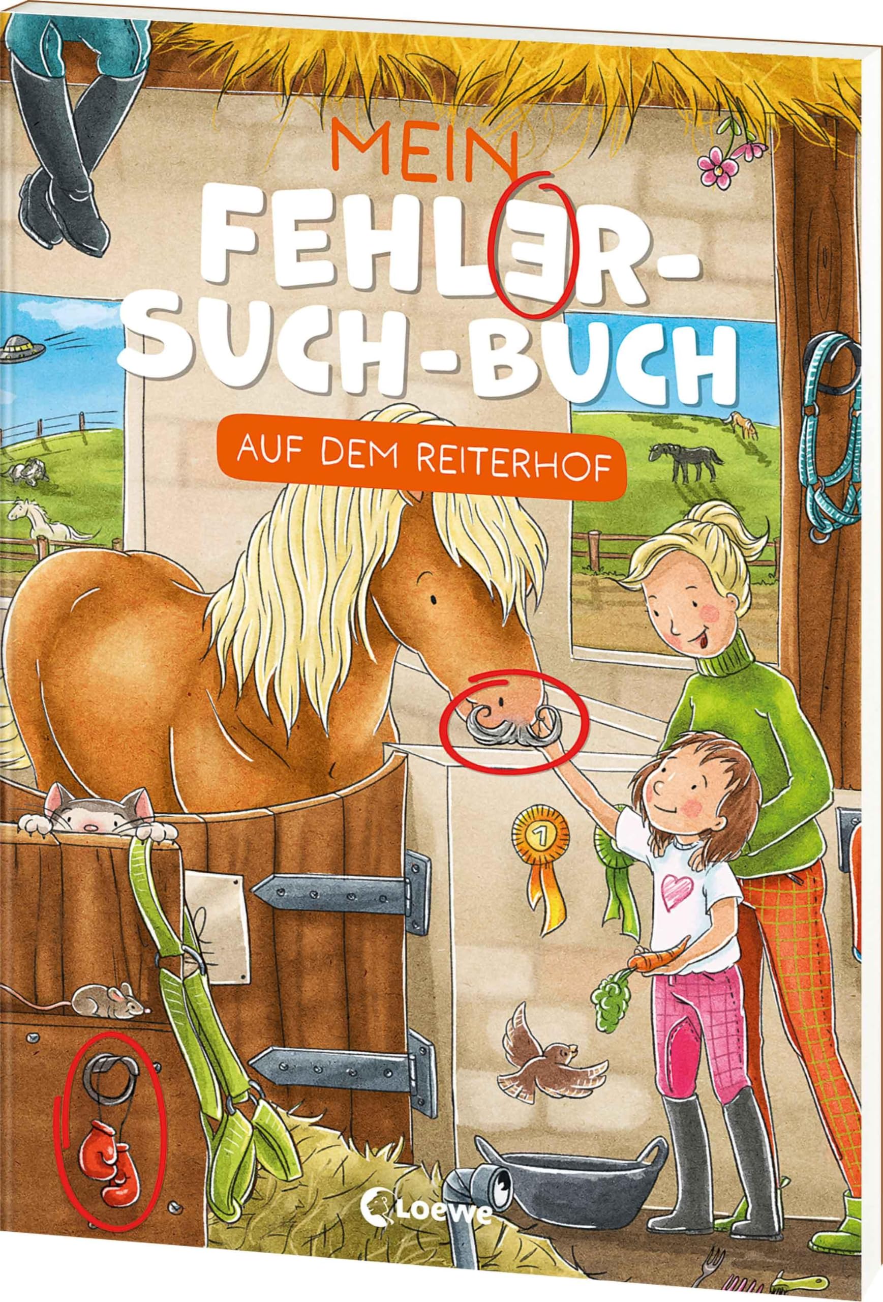 Mein Fehler-Such-Buch - Auf dem Reiterhof: Rätsel- und Beschäftigungsbuch mit durchgängiger Geschichte für Kinder ab 6 Jahren