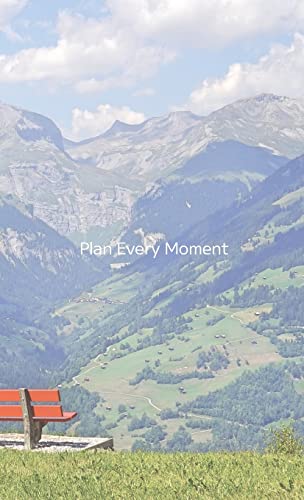 Hardcover Monthly Planner Mountain Theme: 5.5x8.5 Fillable Blank Templates Undated Calendar for Office, School or Home, Sun-Sat, Pages For Notes, List ... And Happine (Moment for Moment Planners)