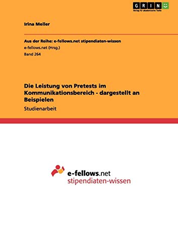Die Leistung von Pretests im Kommunikationsbereich - dargestellt an Beispielen