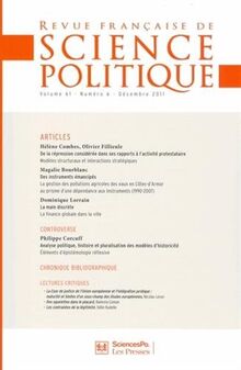Revue française de science politique, n° 61