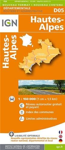 Hautes-Alpes Dep 05 2014: IGN721205 (Ign Map)