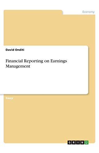 Financial Reporting on Earnings Management