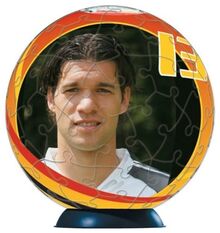 puzzleball, Spieler der Deutschen Nationalmannschaft: Kugelpuzzle. 2 x 12 Motive