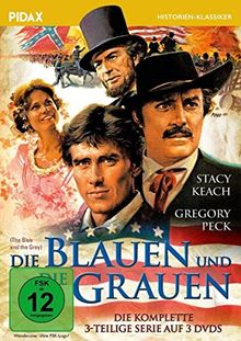 Die Blauen und die Grauen (The Blue and the Gray) / Der komplette Dreiteiler mit Gregory Peck und Stacey Keach (Pidax Historien-Klassiker) [3 DVDs]