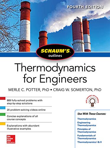 Merle Potter Schaums Outline Of Thermodynamics For Engineers (Schaum's Outlines)