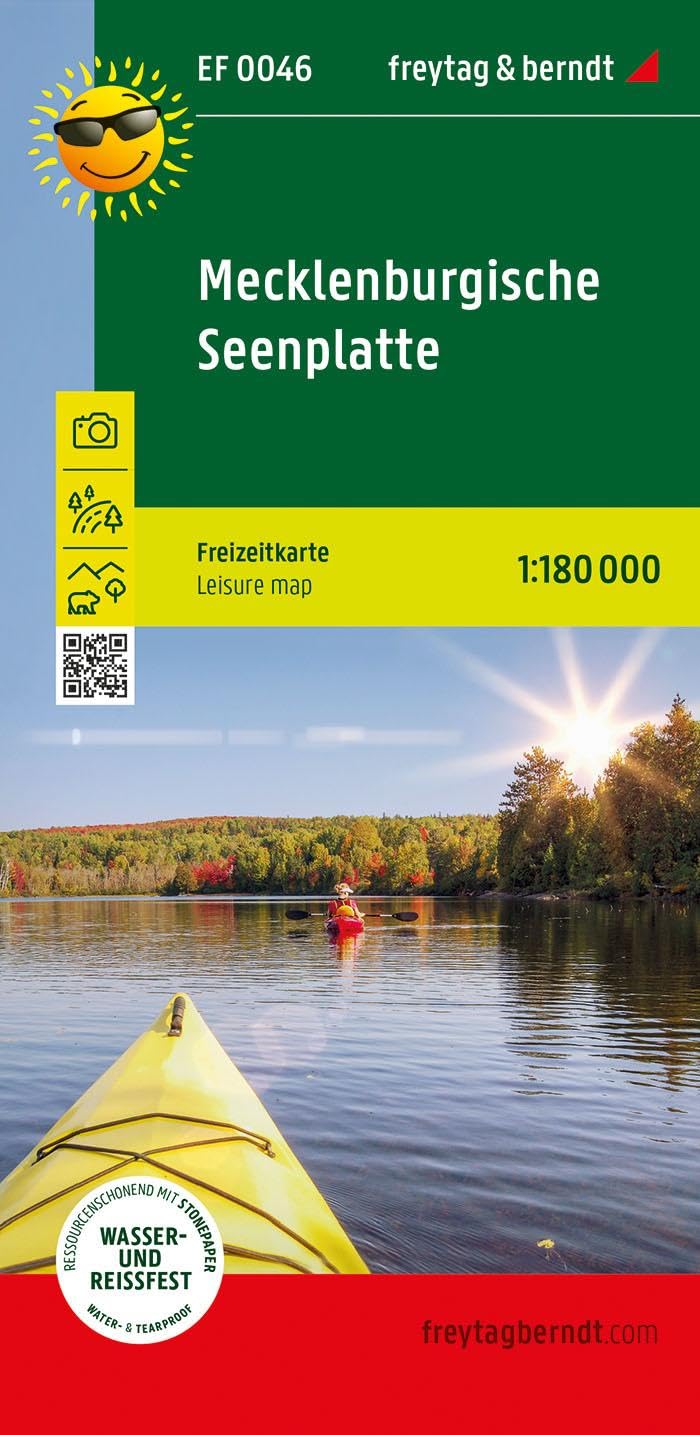 Mecklenburgische Seenplatte, Freizeitkarte 1:180.000, freytag & berndt: Ausflugskarte mit touristischen Infos, wetterfest und reißfest (freytag & berndt Freizeitkarten)