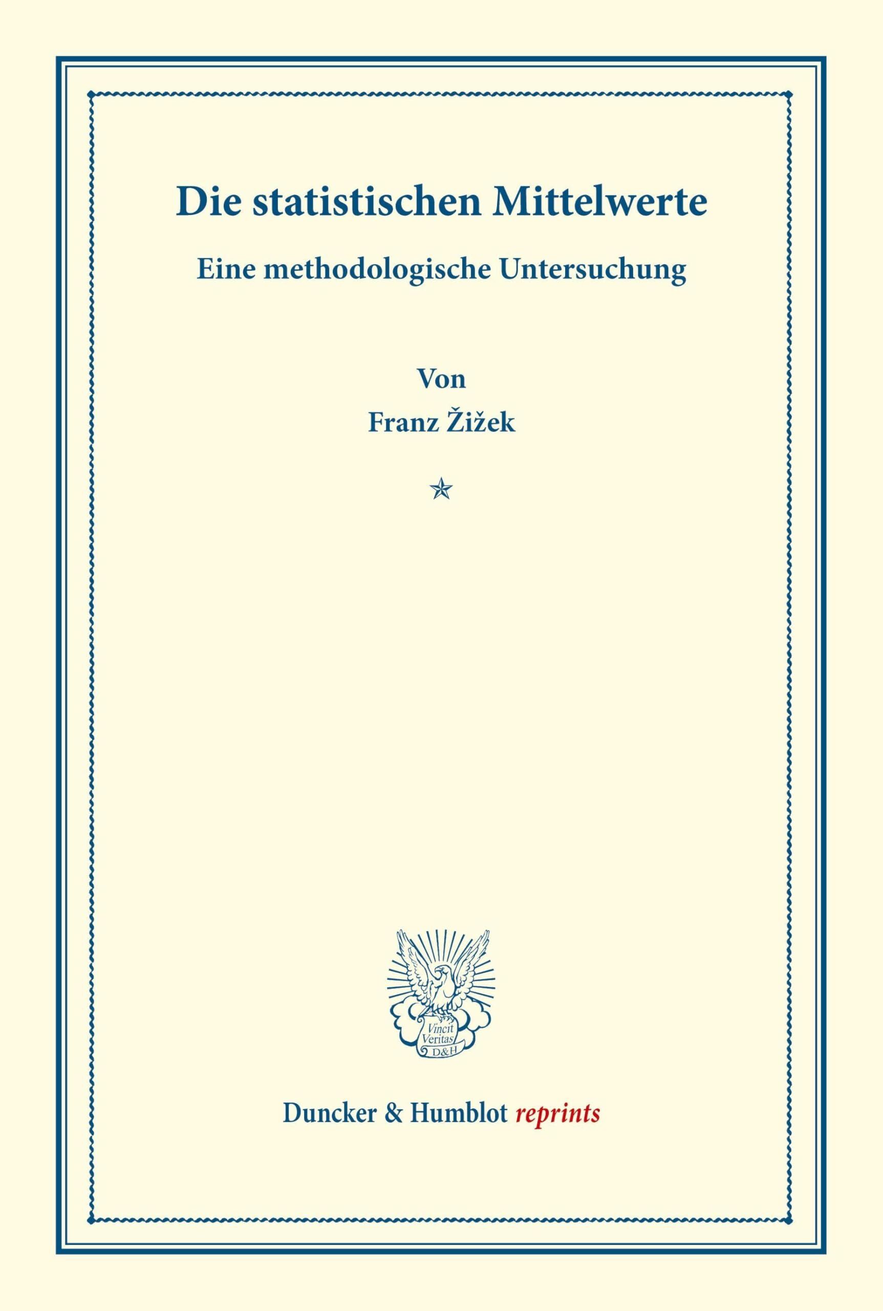 Die statistischen Mittelwerte.
