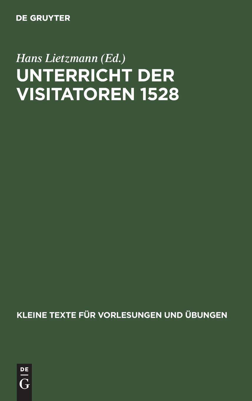 Unterricht der Visitatoren 1528