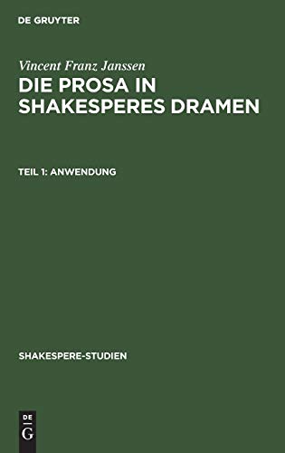 Anwendung (Shakespere-Studien, 1, Band 1)