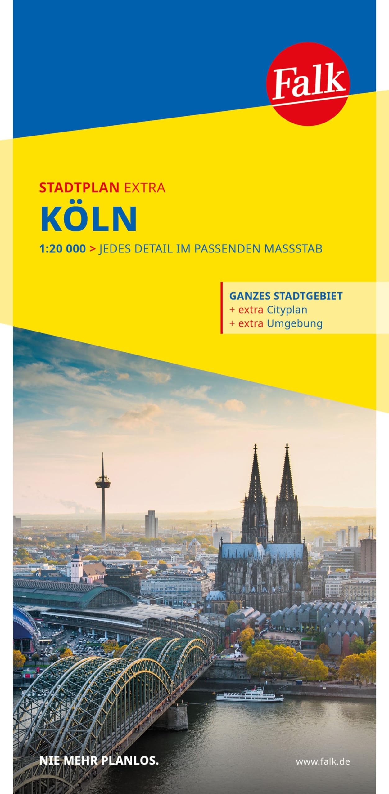 Falk Stadtplan Extra Köln 1:20.000: mit Ortsteilen von Bergisch Gladbach, Frechen, Hürth, Leverkusen, Pulheim, Mülheim-Kärlich, Neuwied