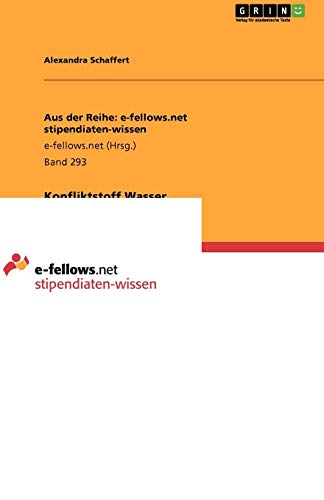 Konfliktstoff Wasser