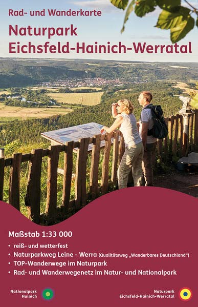 Naturpark Eichsfeld-Hainich-Werratal: Rad- und Wanderkarte (reiß- und wetterfest)