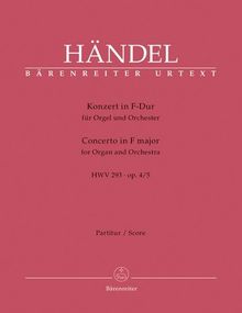 Konzert F-Dur op.4,5 : für Orgel und Orchester