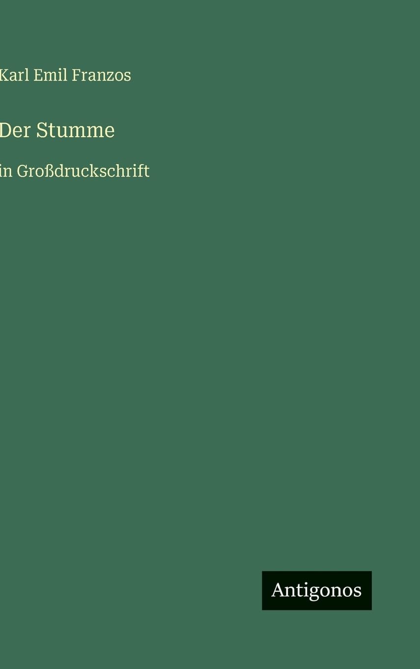 Der Stumme: in Großdruckschrift