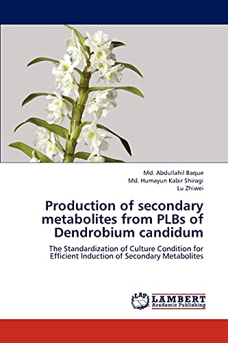 Production of secondary metabolites from PLBs of Dendrobium candidum: The Standardization of Culture Condition for Efficient Induction of Secondary Metabolites