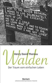 Walden: Der Traum vom einfachen Leben (Reclam Taschenbuch)