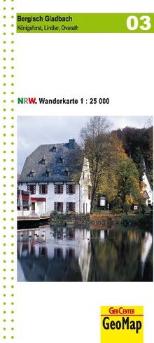 Wanderkarte Nordrhein-Westfalen 03 Bergisch-Gladbach 1 : 25 000 (Geo Map)