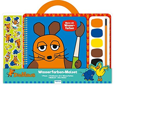 Wasserfarbenmalset Die Maus: 34 x 31 cm, 40 Blatt