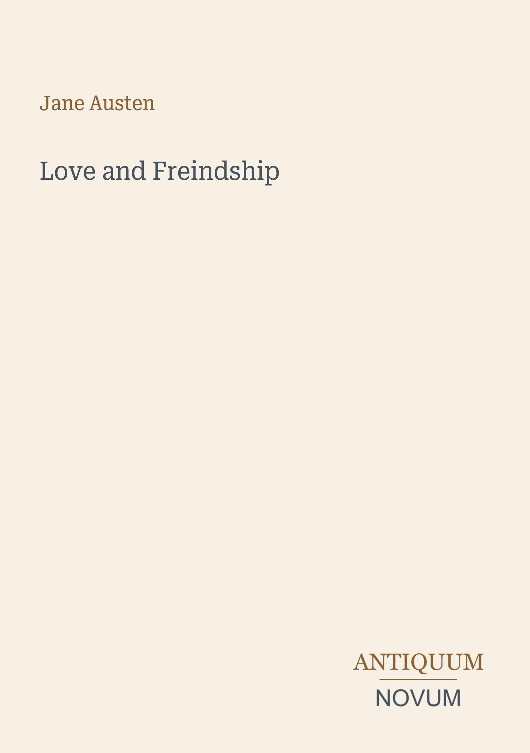 Love and Freindship