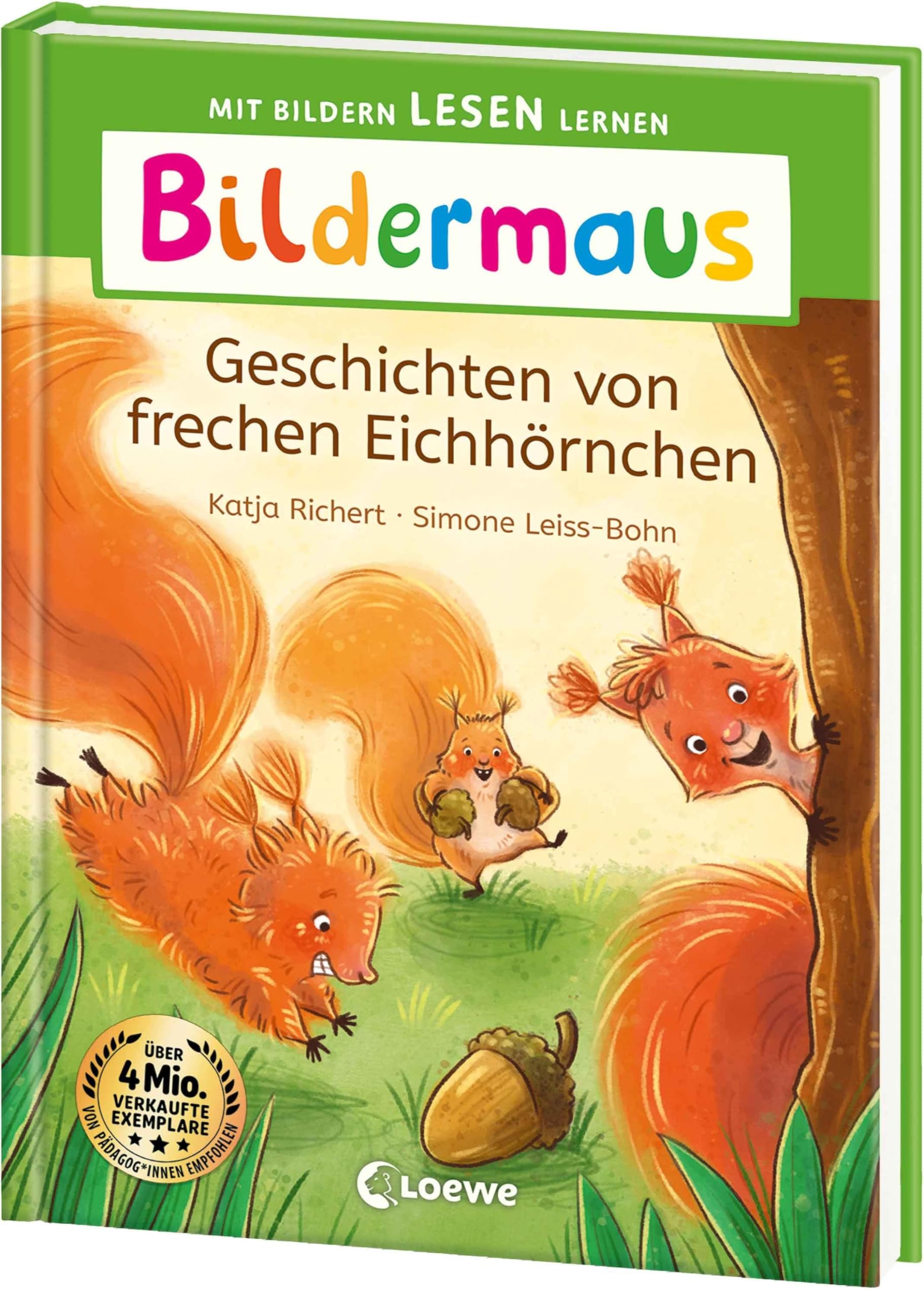 Bildermaus - Geschichten von frechen Eichhörnchen: Mit Bildern lesen lernen - Ideal für die Vorschule und Leseanfänger ab 5 Jahren - Mit Leselernschrift ABeZeh