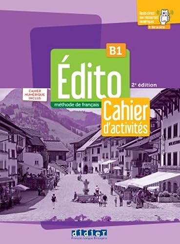 unbekannt Édito B1, 3e édition, Méthode De Français. Cahier D'activités + Code Numérique Didierfle.com (24 Mois)