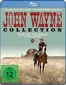John Wayne Collection - 3 Filme mit über 260 Minuten Laufzeit (Höllenfahrt nach Santa Fe, Goldfieber in Sacramento, Flying Fighter) [Blu-ray] von - | DVD | Zustand sehr gut