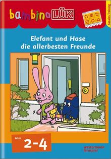 bambinoLÜK-System: bambinoLÜK: Elefant und Hase, die allerbesten Freunde: Basales Training