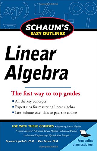 Seymour Lipschutz Schaum's Easy Outlines Linear Algebra
