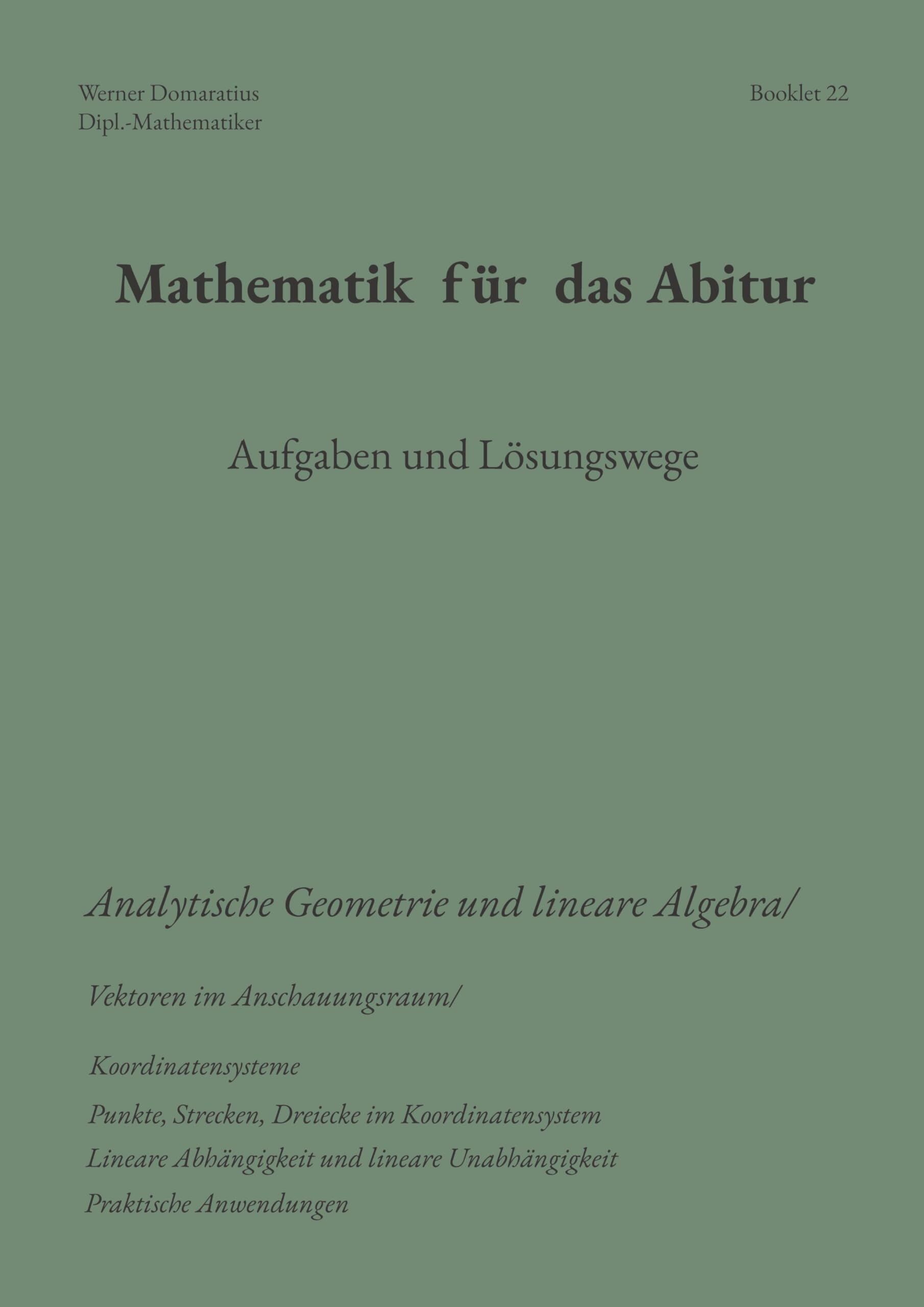 Mathematik für das Abitur