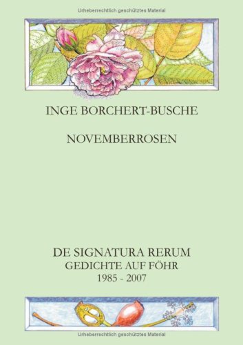 NOVEMBERROSEN: Gedichte auf Föhr 1985-2007