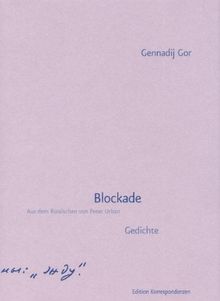 Blockade: Gedichte