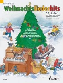 Weihnachtsliederhits: 50 Lieder zum Singen und Spielen. Gesang und Klavier, Keyboard, Akkordeon oder Gitarre (1 Melodie-Instrument ad lib.). Liederheft.