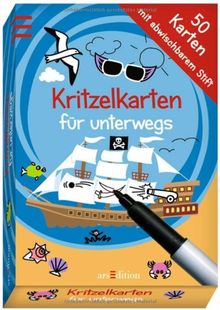 Kritzelkarten für unterwegs: Mit abwischbarem Stift