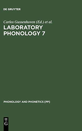 Laboratory Phonology 7 (Phonology and Phonetics [PP], 4-1)