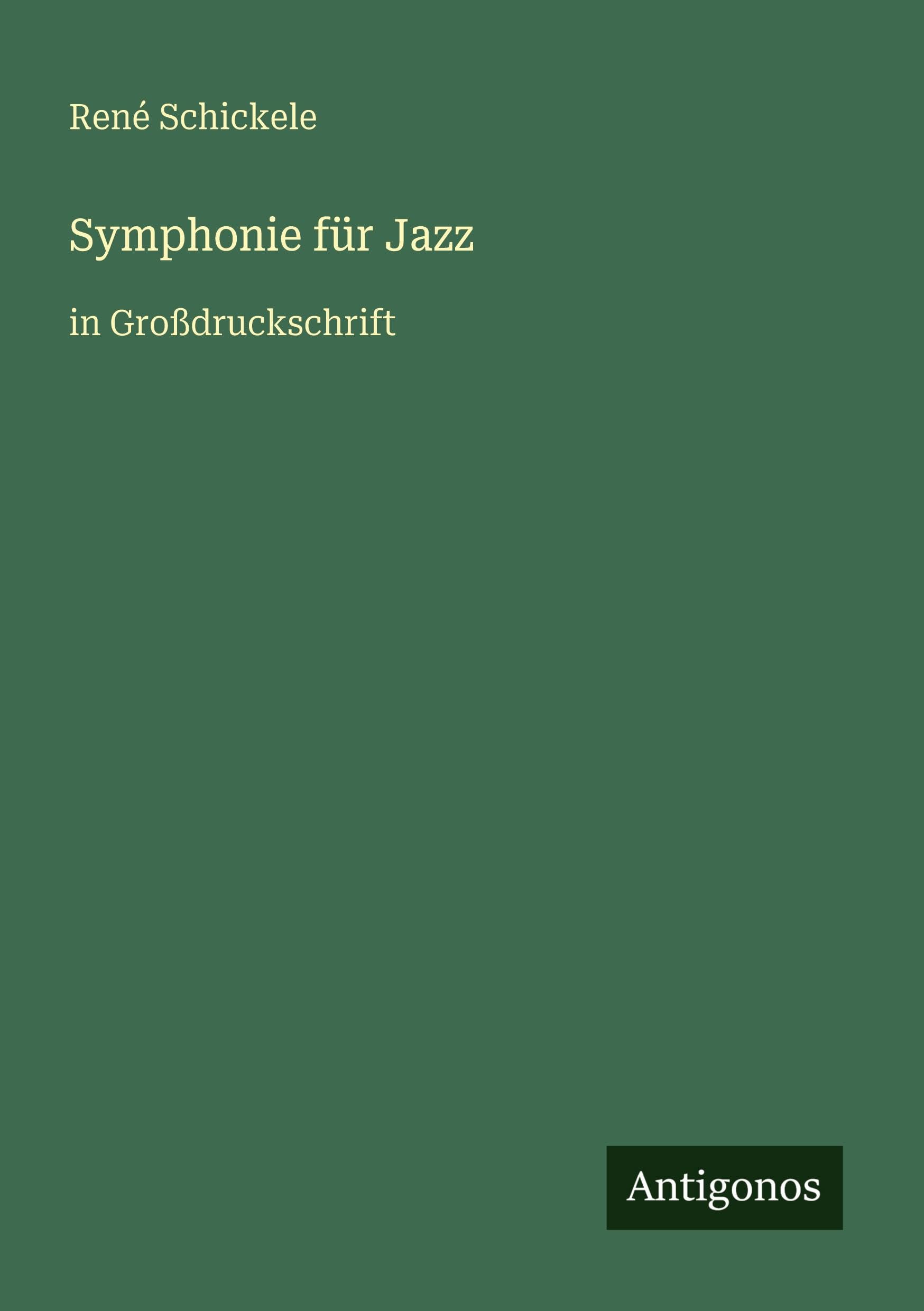 Symphonie für Jazz: in Großdruckschrift