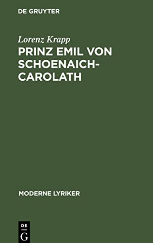 Prinz Emil von Schoenaich-Carolath