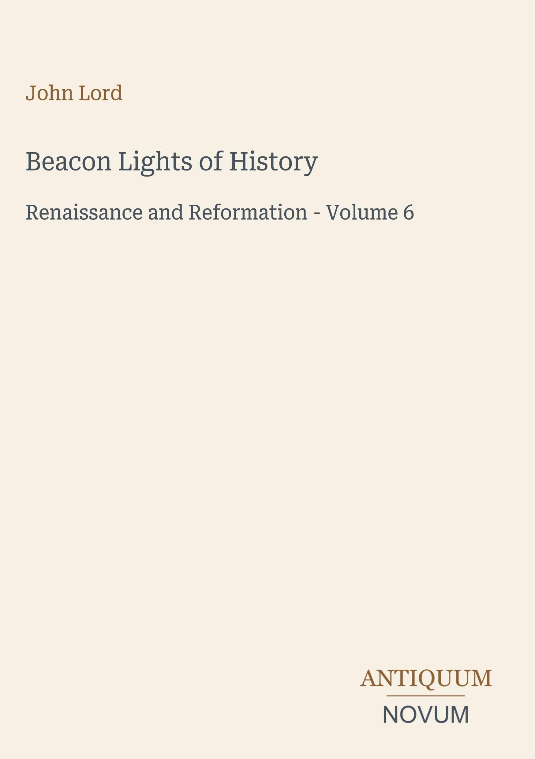 Beacon Lights of History
