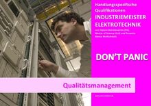 BASISWISSEN - INDUSTRIEMEISTER ELEKTRO - QUALITÄTSMANAGEMENT