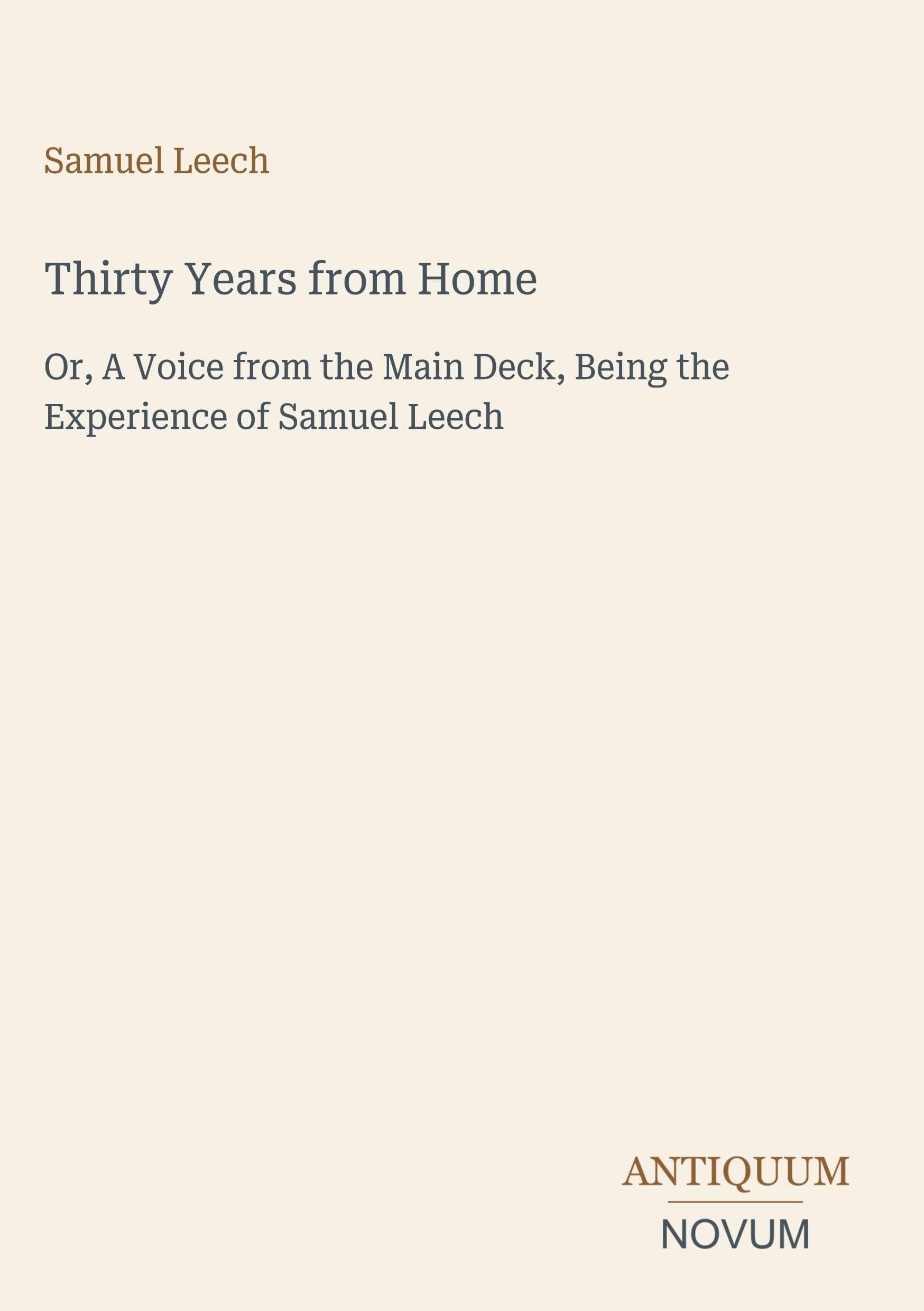 Thirty Years from Home