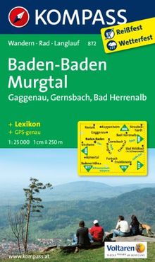 Baden-Baden - Murgtal - Gaggenau - Gernsbach - Bad Herrenalb: Wanderkarte mit Kurzführer, Radwegen und Loipen. GPS-genau.1:25000 (KOMPASS-Wanderkarten) | Buch | Zustand sehr gut