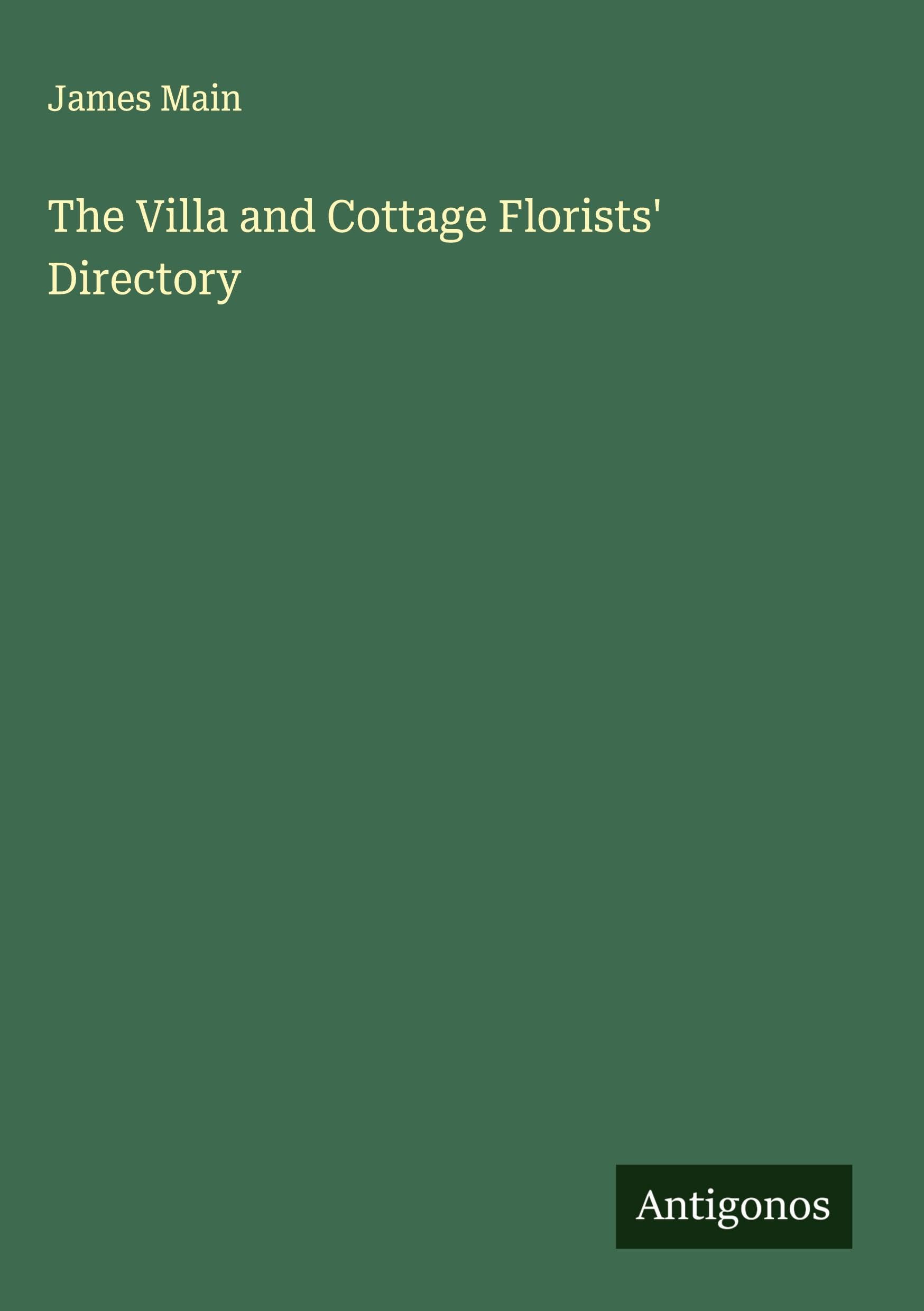 The Villa and Cottage Florists' Directory