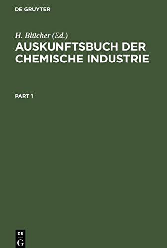 Auskunftsbuch der chemische Industrie