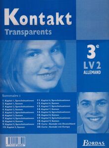 Allemand 3e LV2 Kontact: Transparents