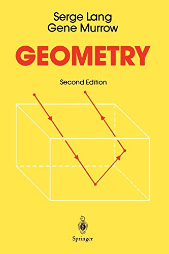 Serge Lang Geometry, A High School Course